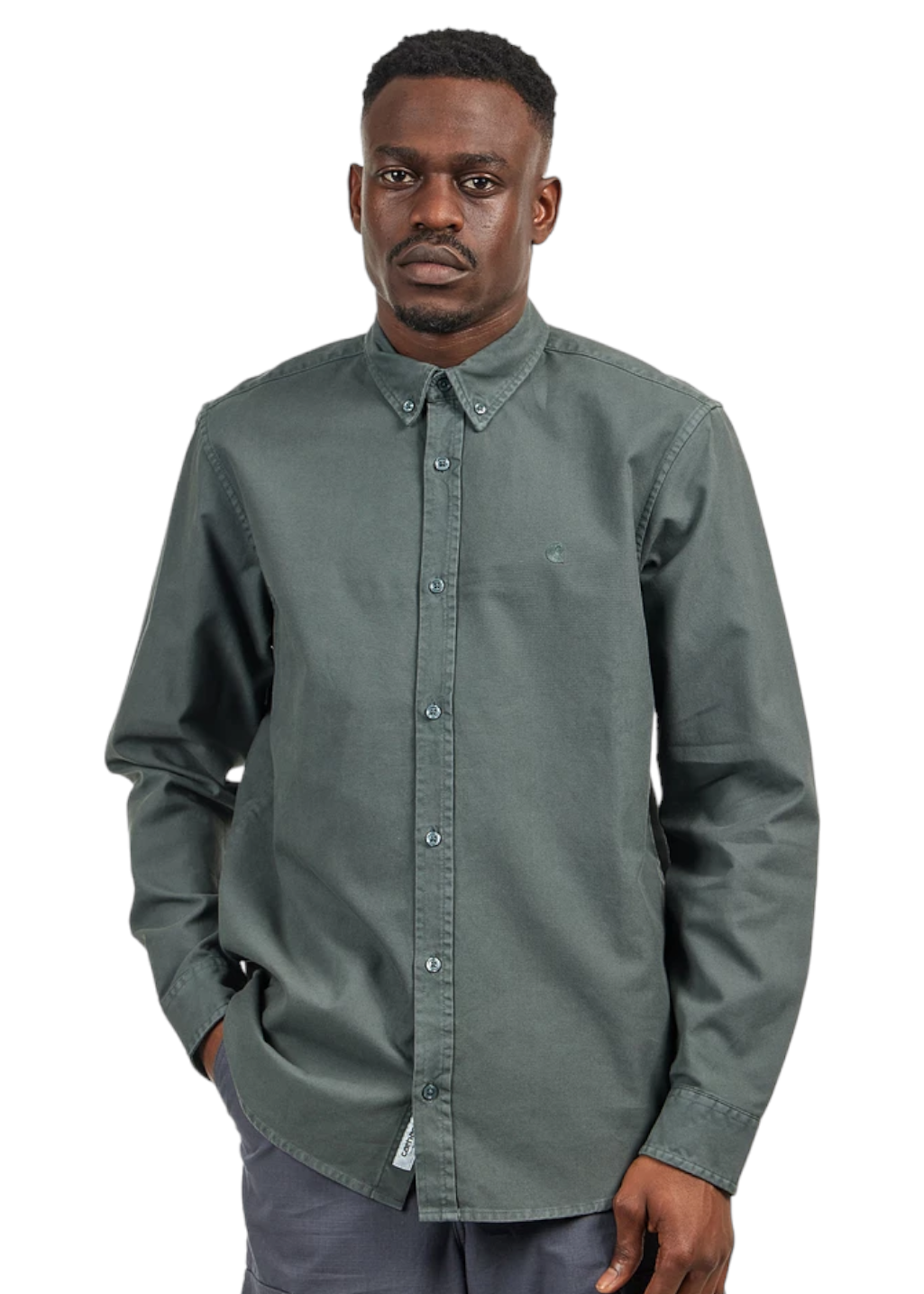 Carhartt WIP - L/S Bolton Shirt - Jura Garment Dyed - Hardpressed Print Studio Inc.
