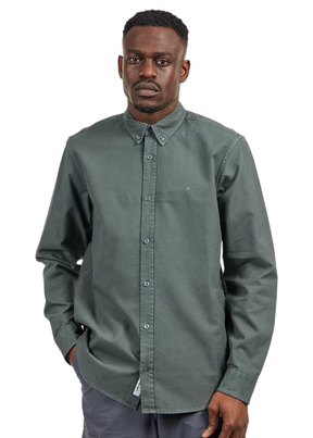 Carhartt WIP - L/S Bolton Shirt - Jura Garment Dyed - Hardpressed Print Studio Inc.