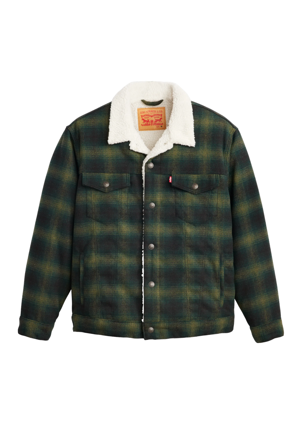 Levi's sherpa flannel jacket shop