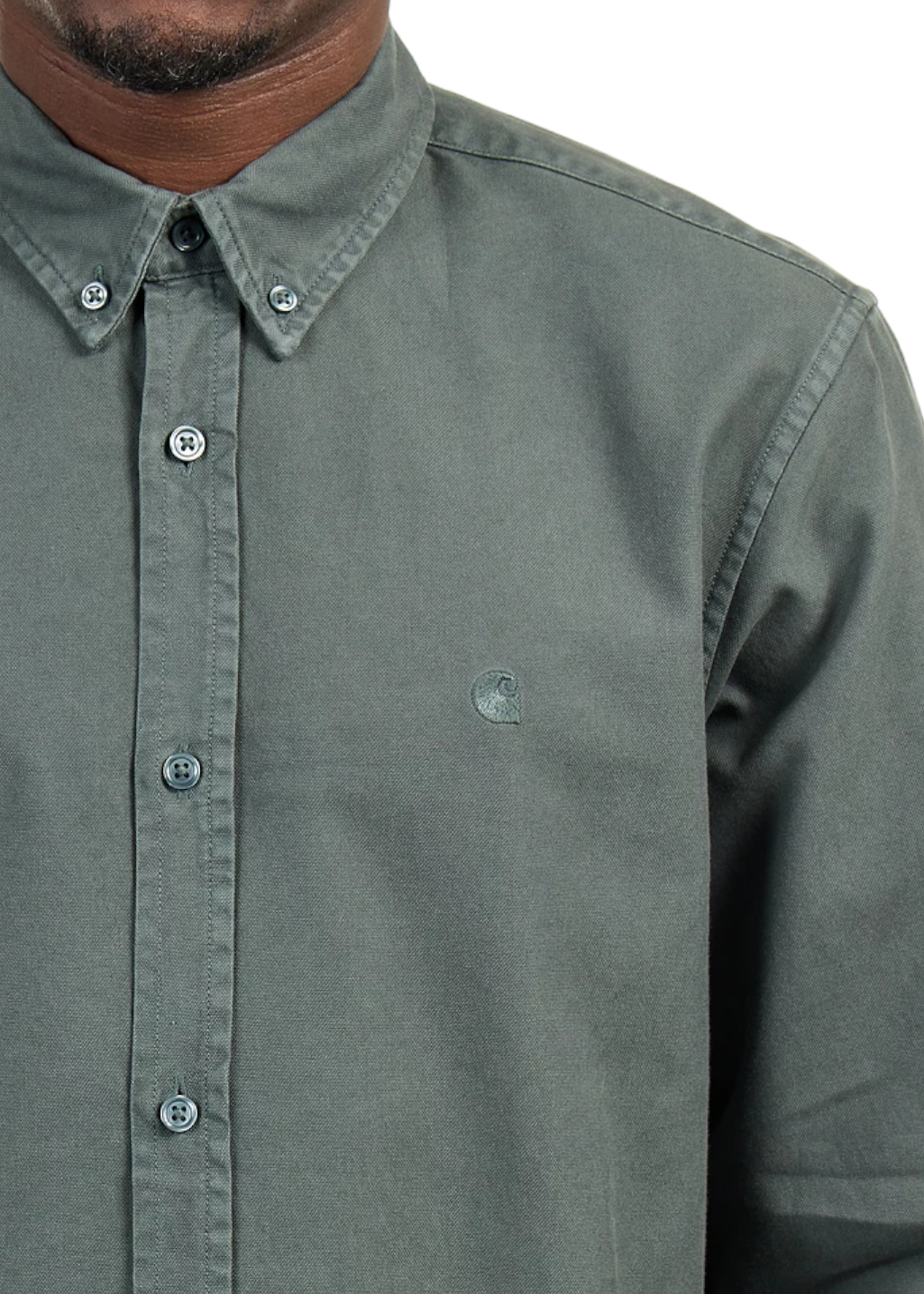 Carhartt WIP - L/S Bolton Shirt - Jura Garment Dyed - Hardpressed Print Studio Inc.