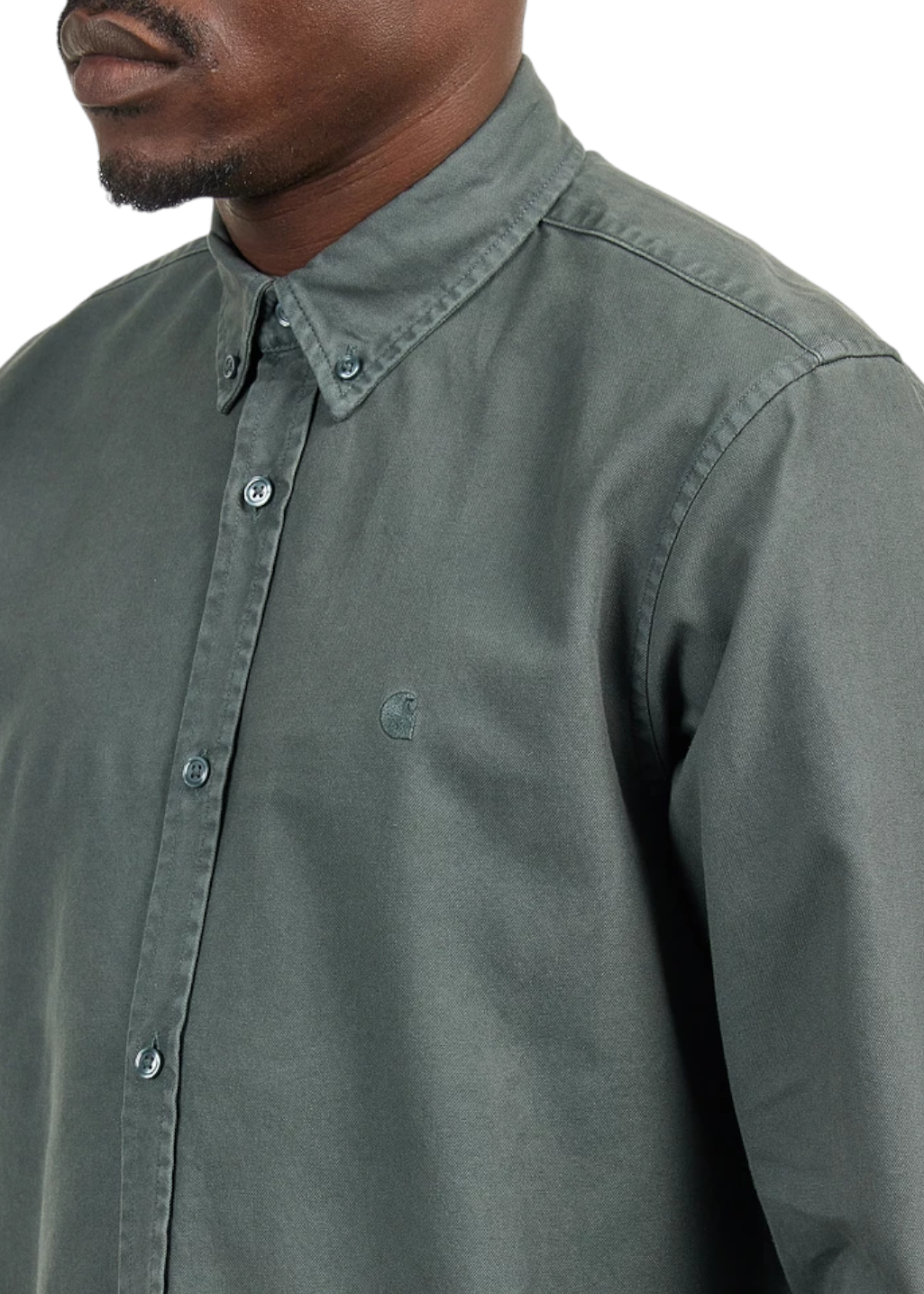 Carhartt WIP - L/S Bolton Shirt - Jura Garment Dyed - Hardpressed Print Studio Inc.
