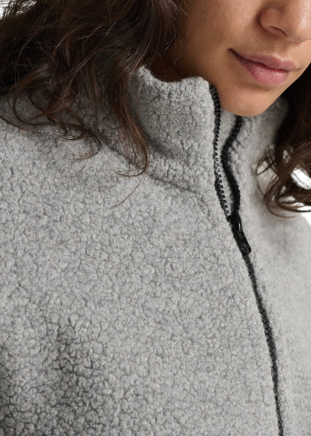 ANIÁN - The Pecora Wool Zip (W) - Heather