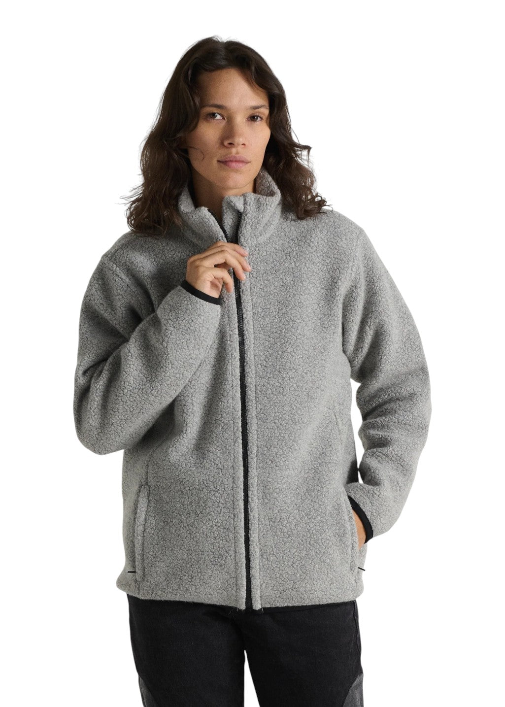 ANIÁN - The Pecora Wool Zip (W) - Heather