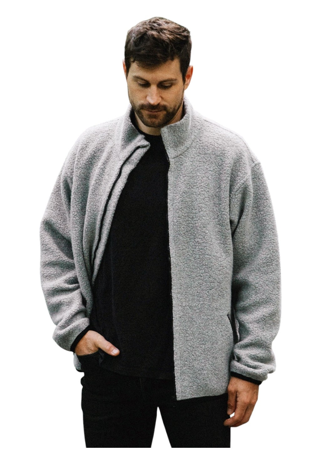 ANIÁN - The Pecora Wool Zip (M) - Heather