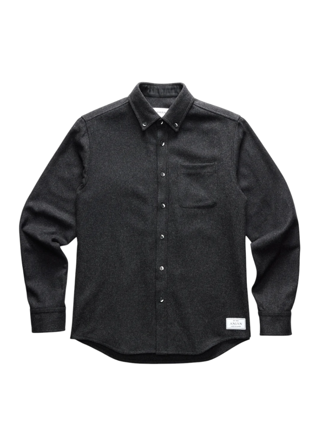 ANIÁN - 17oz Modern Melton Wool - Charcoal