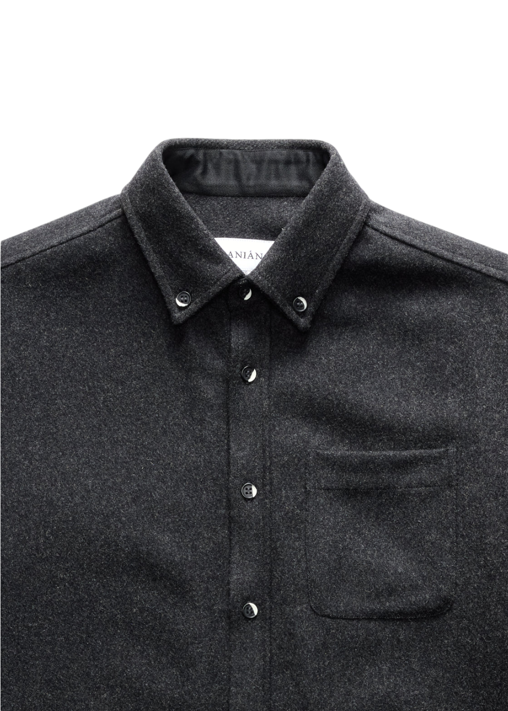 ANIÁN - 17oz Modern Melton Wool - Charcoal