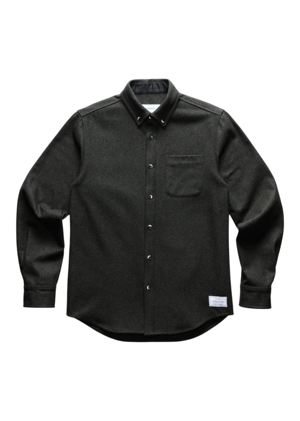 ANIÁN - 17oz Modern Melton Wool - Olive