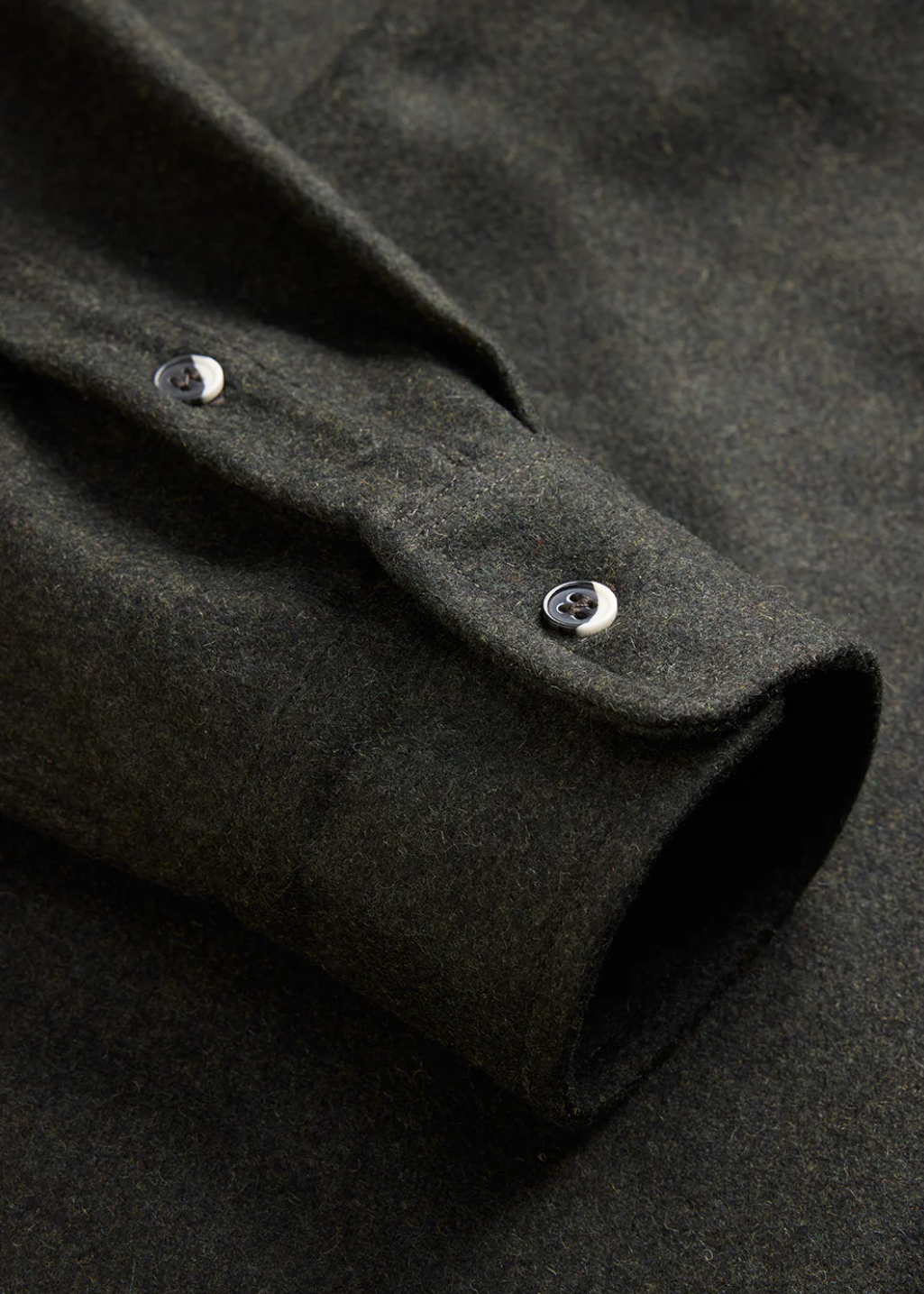ANIÁN - 17oz Modern Melton Wool - Olive
