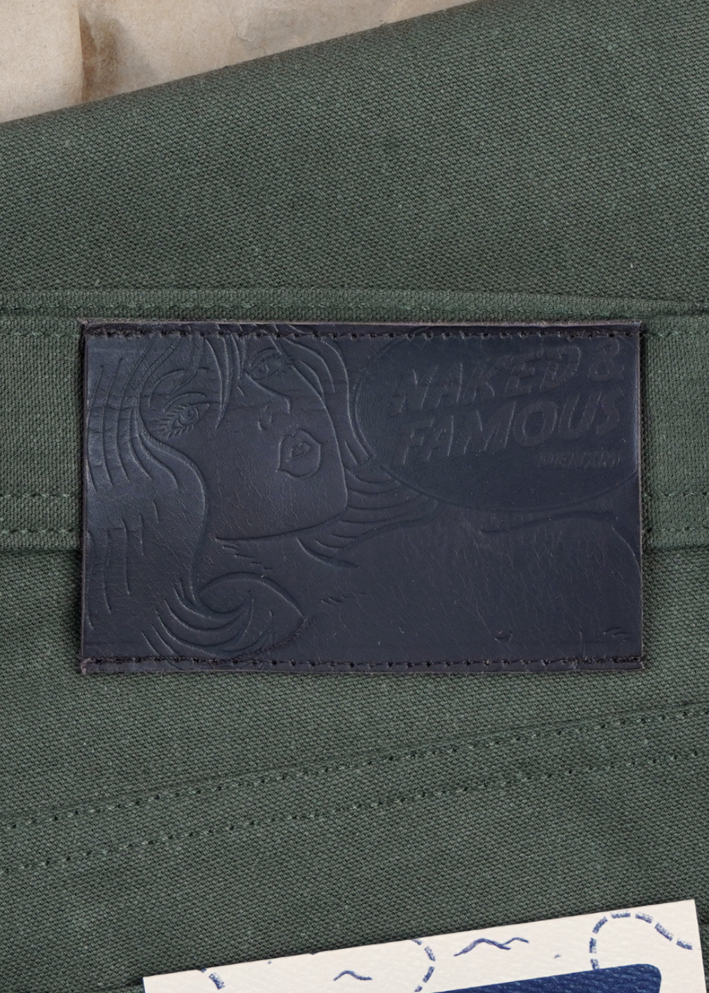 Naked & Famous Denim - Weird Guy - Army Duck Green Selvedge - Hardpressed Print Studio Inc.