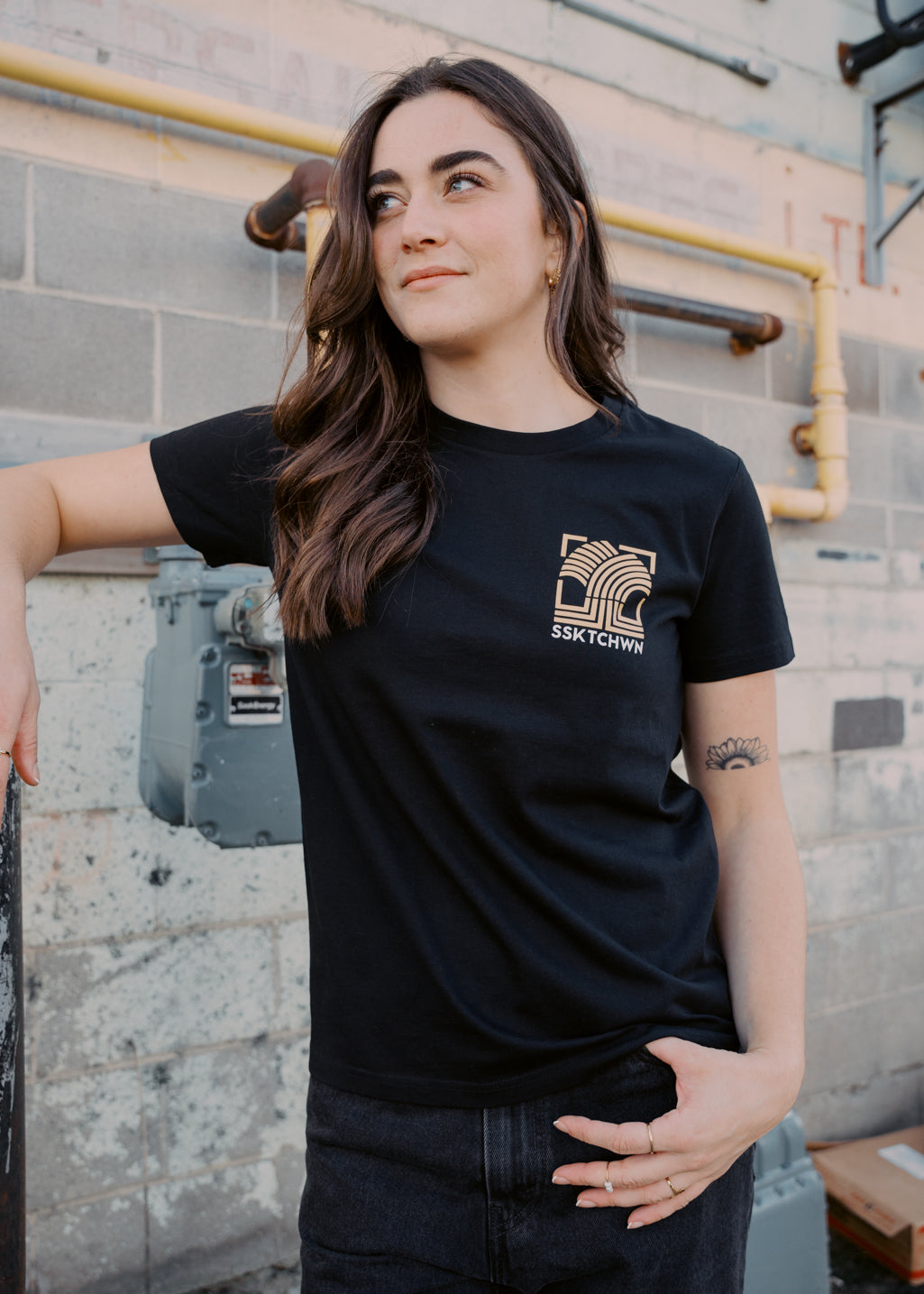 Unisex XS & S, Ladies XS, M & XL | Sheaf Spectrum Tee | Black | Unisex and Ladies