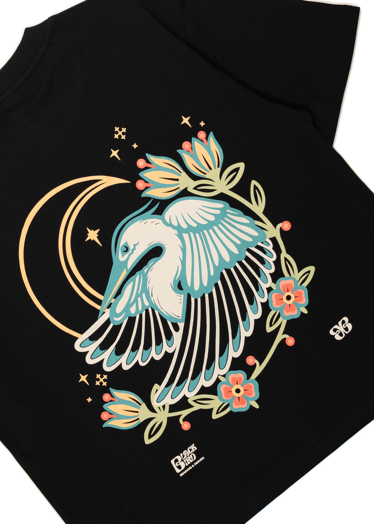 Blackbird B&D - Ashagi Boxy Tee | Black | Ladies