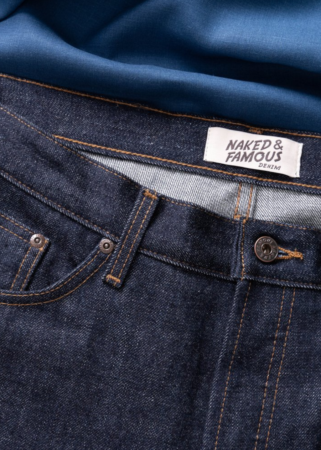 Naked & Famous Denim - Easy Guy - Blue Wave Selvedge