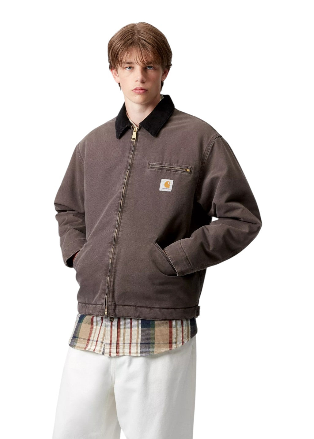 Carhartt WIP - OG Detroit Jacket - Tobacco/Black Stone Canvas