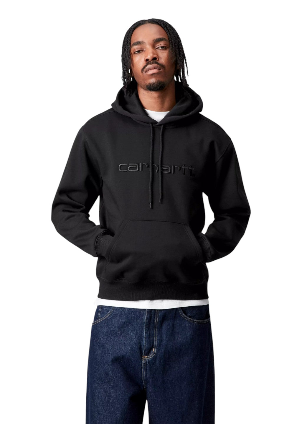 Carhartt WIP - Hooded Carhartt Sweatshirt - Black/Black