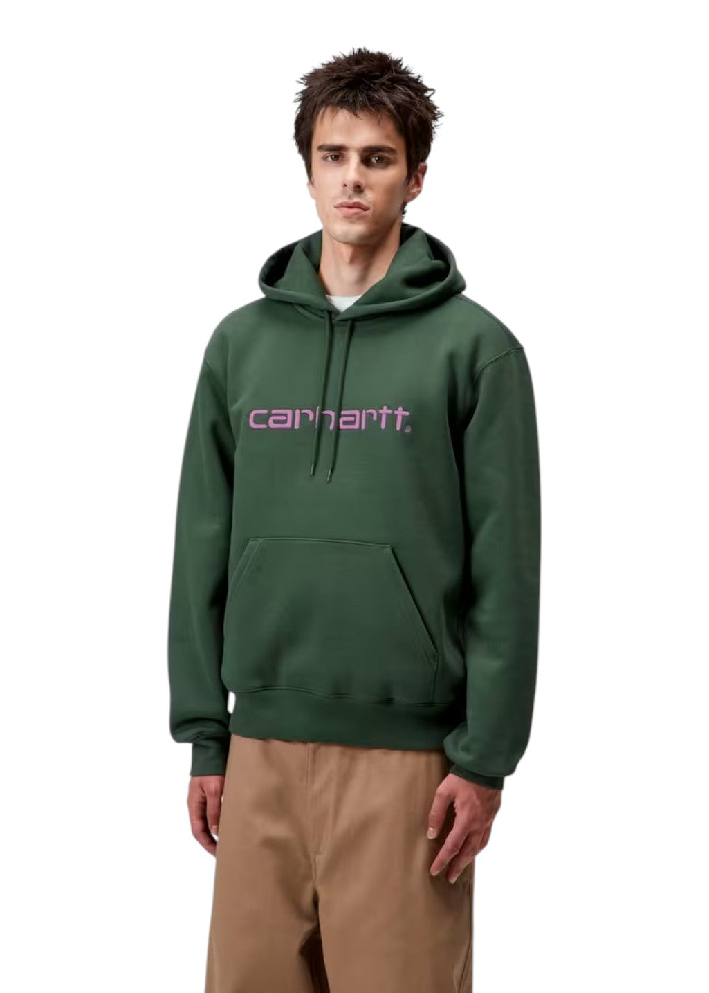Carhartt WIP - Hooded Carhartt Sweatshirt - Sycamore Tree/Phlox