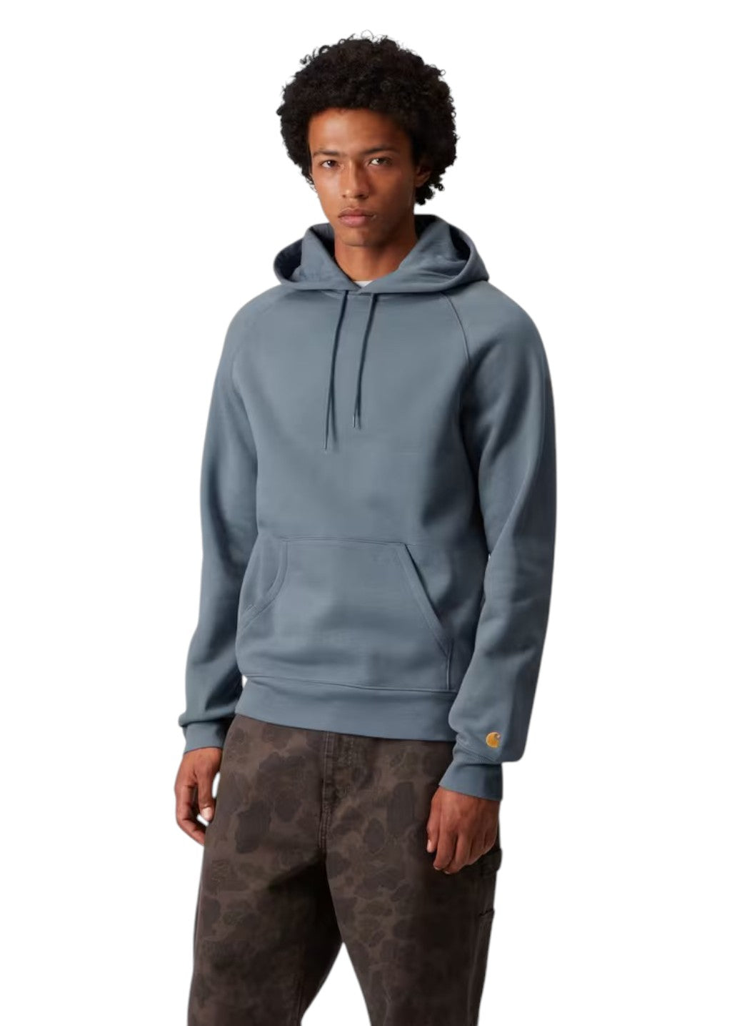 Carhartt WIP - Hooded Chase Sweatshirt - Angelite/Gold