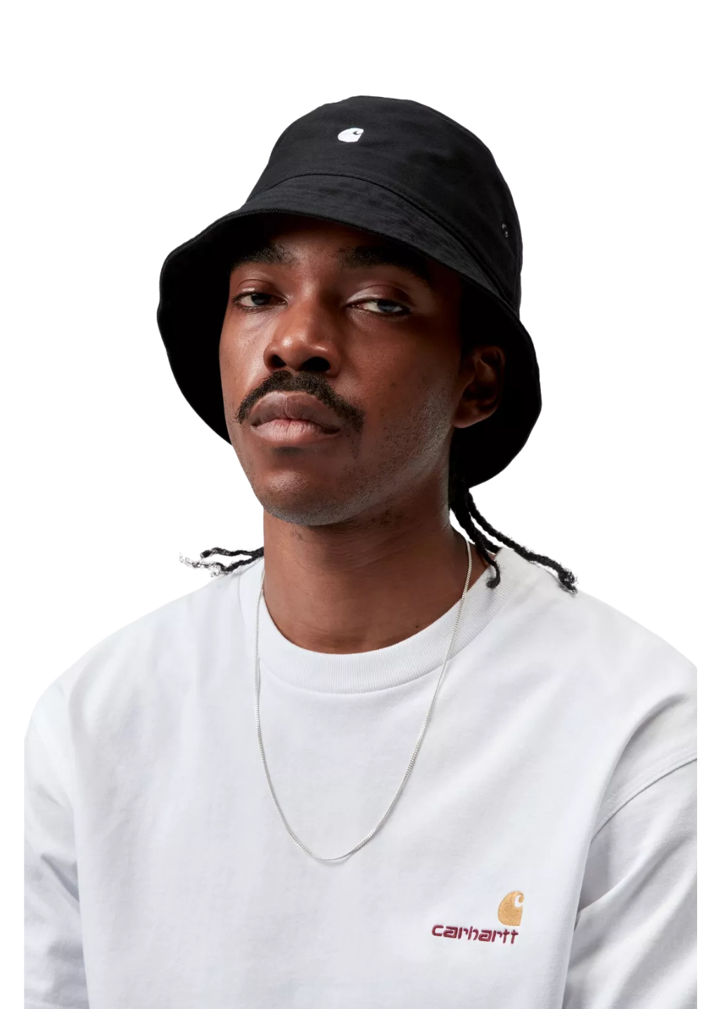 Carhartt WIP - Madison Logo Bucket Hat - Black/White - Hardpressed Print Studio Inc.