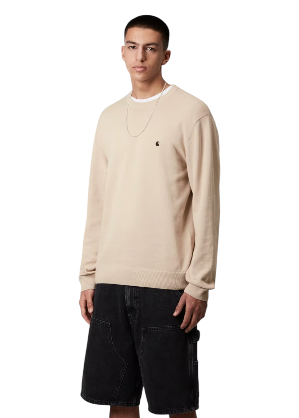 Carhartt WIP - Madison Sweater - Fleur De Sel/Black