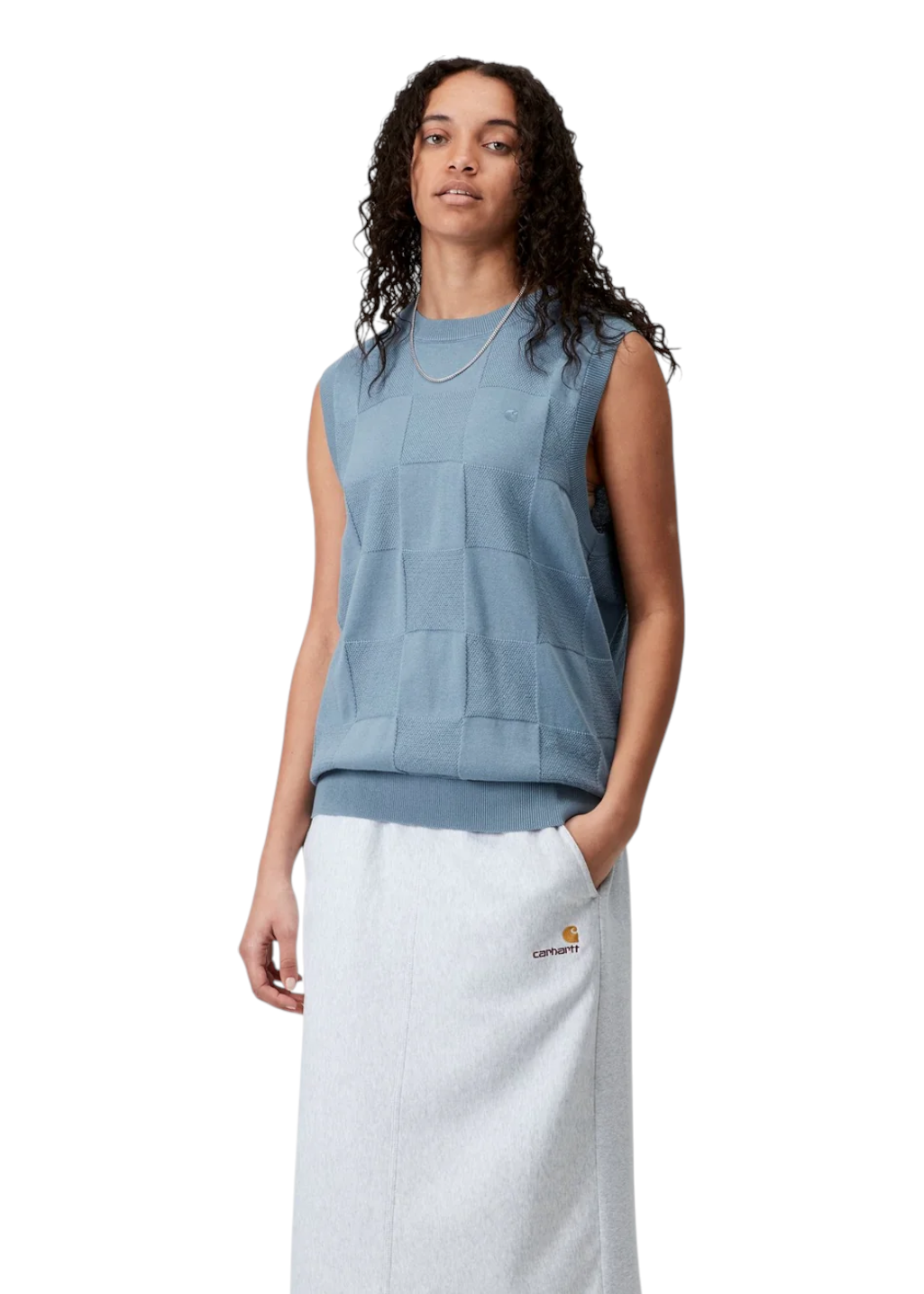 Carhartt WIP - W' Checker Vest - Frosted Blue