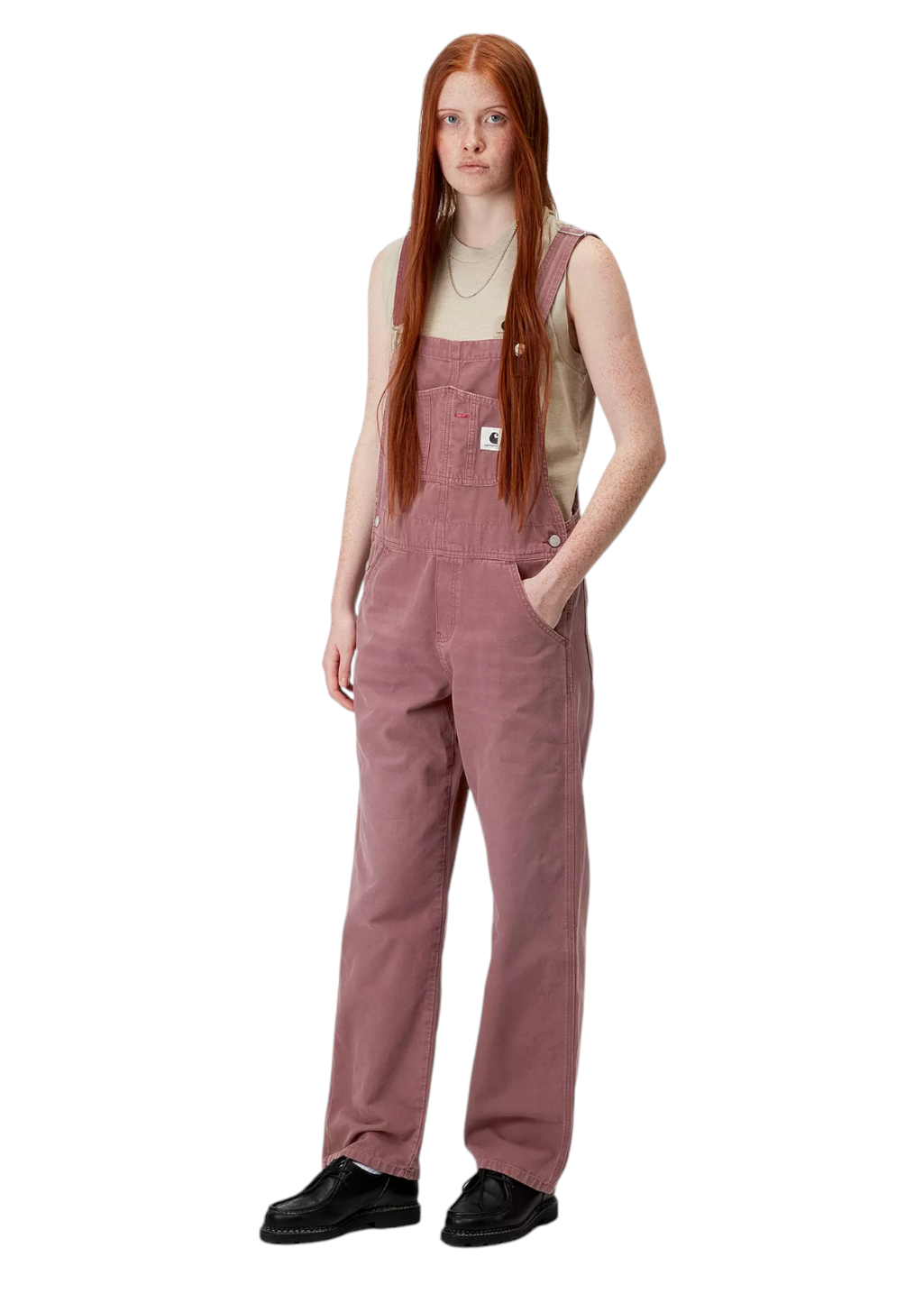 Carhartt WIP - W' Bib Overall Straight - Dusky Pink