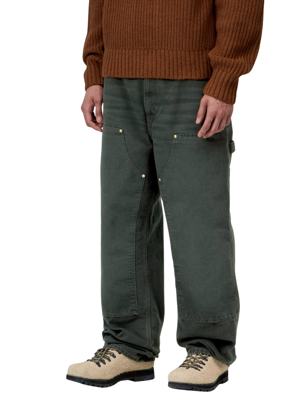 Carhartt WIP - Double Knee Pant - Raven Stone Canvas