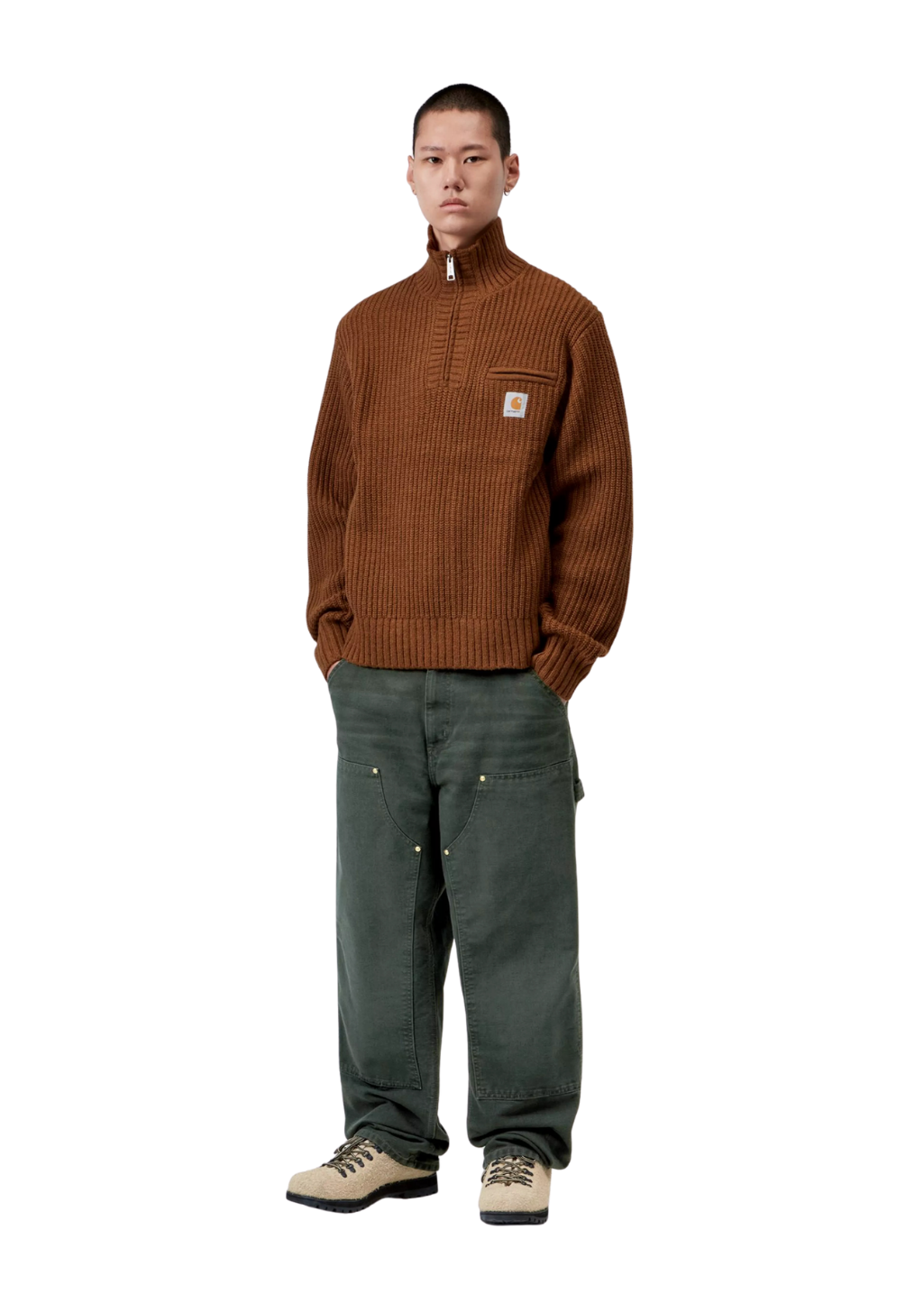 Carhartt WIP - Double Knee Pant - Raven Stone Canvas