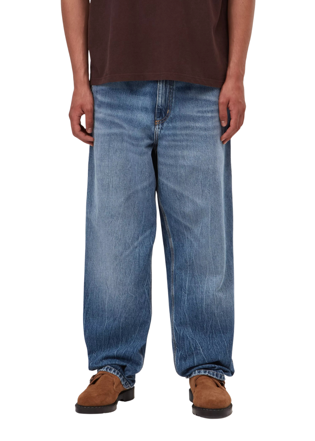 Carhartt WIP - Single Knee Pant - Blue, Marble Used Wash