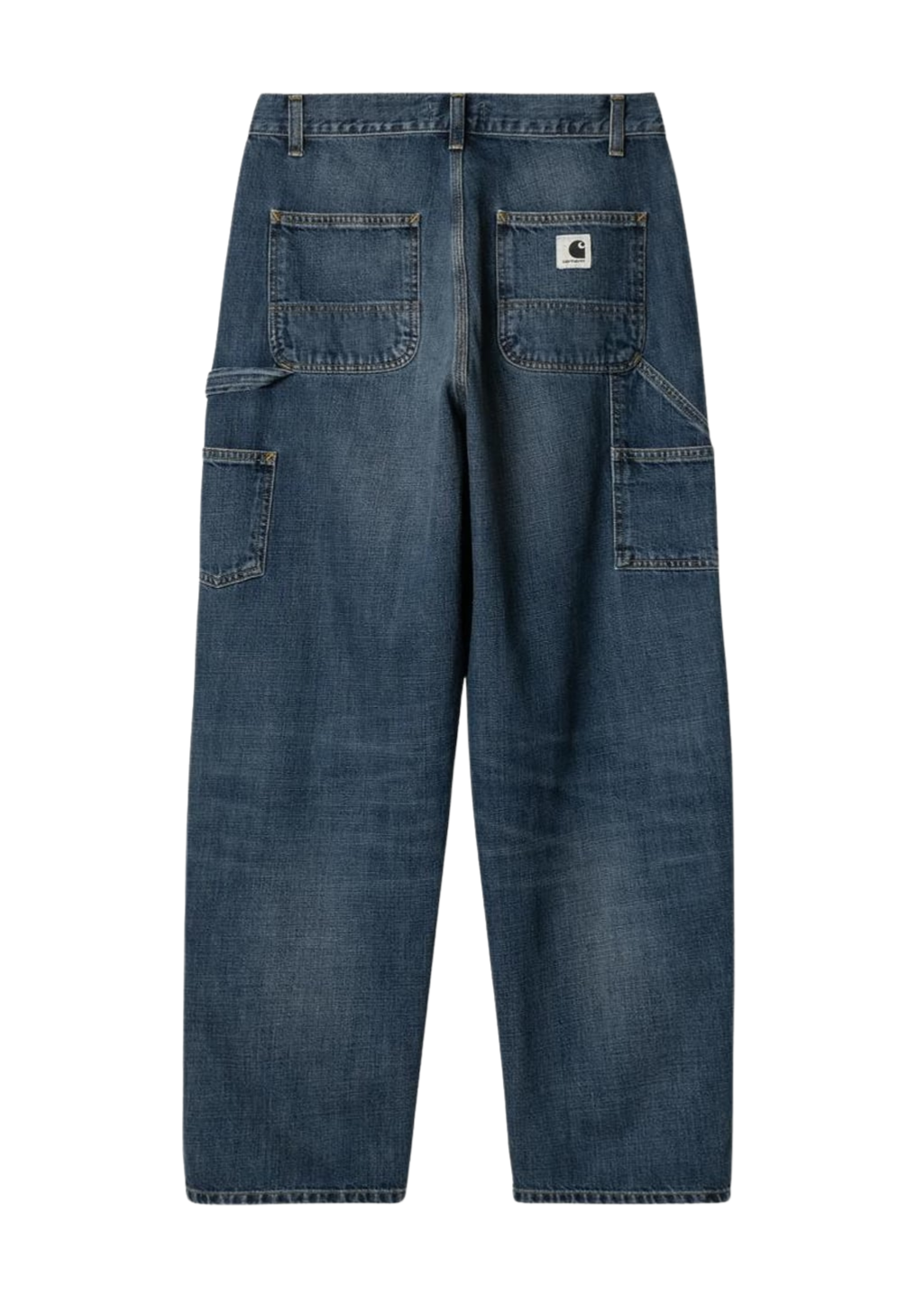 Carhartt WIP - W' Brandon Double Knee Pant - Blue - Dark Used Wash - Hardpressed Print Studio Inc.