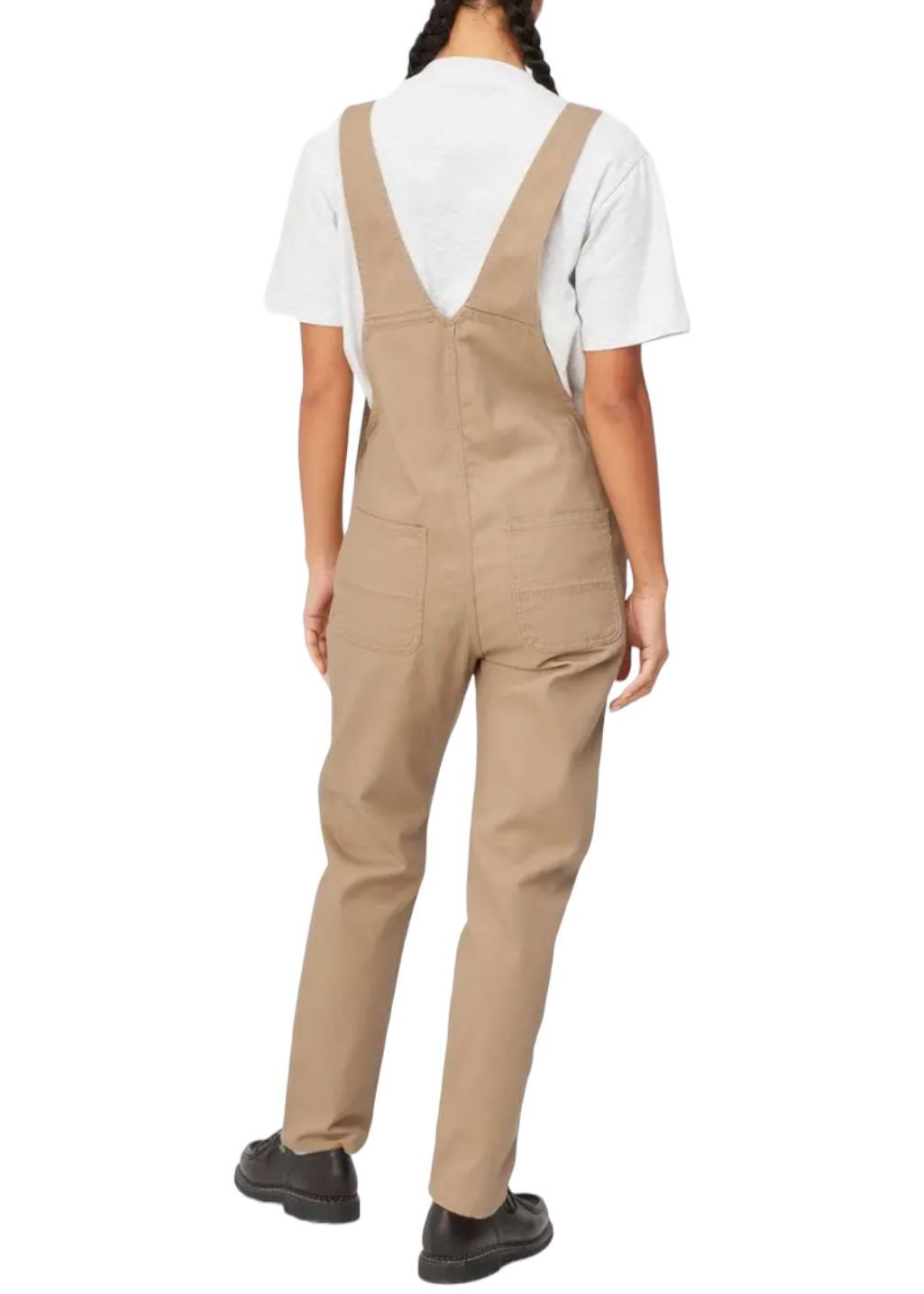 Carhartt WIP - W' Bib Overall Straight - Dusty H Brown Rinsed - Hardpressed Print Studio Inc.