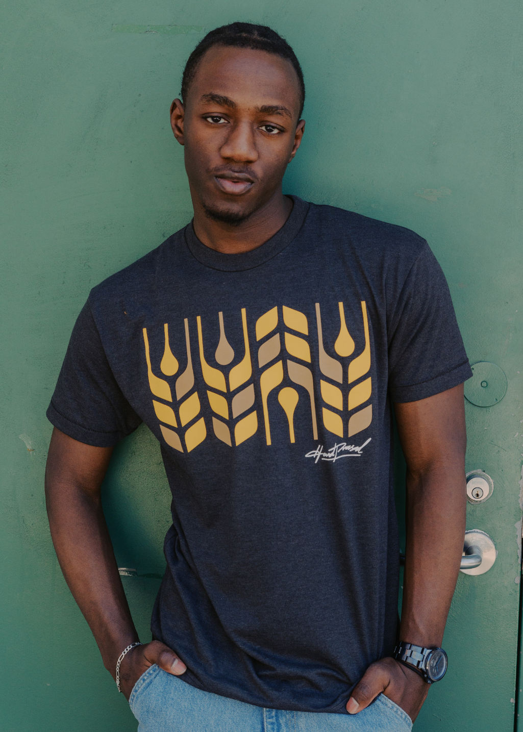 Cross Grain Tee | Tri-Black | Unisex