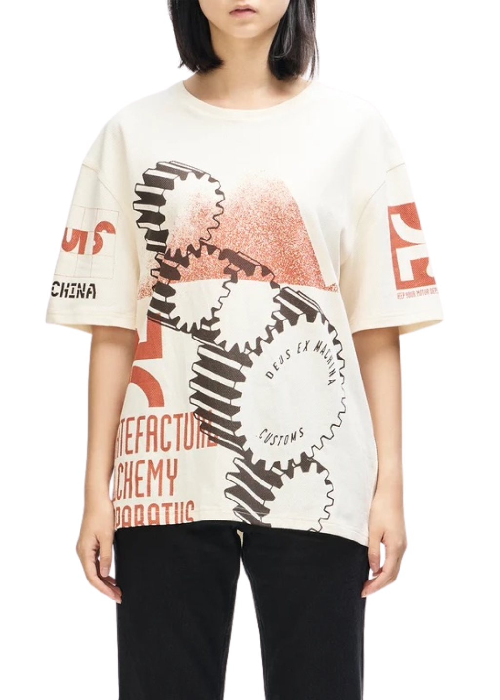 Deus Ex Machina - Merz Oversized Tee - Dirty White