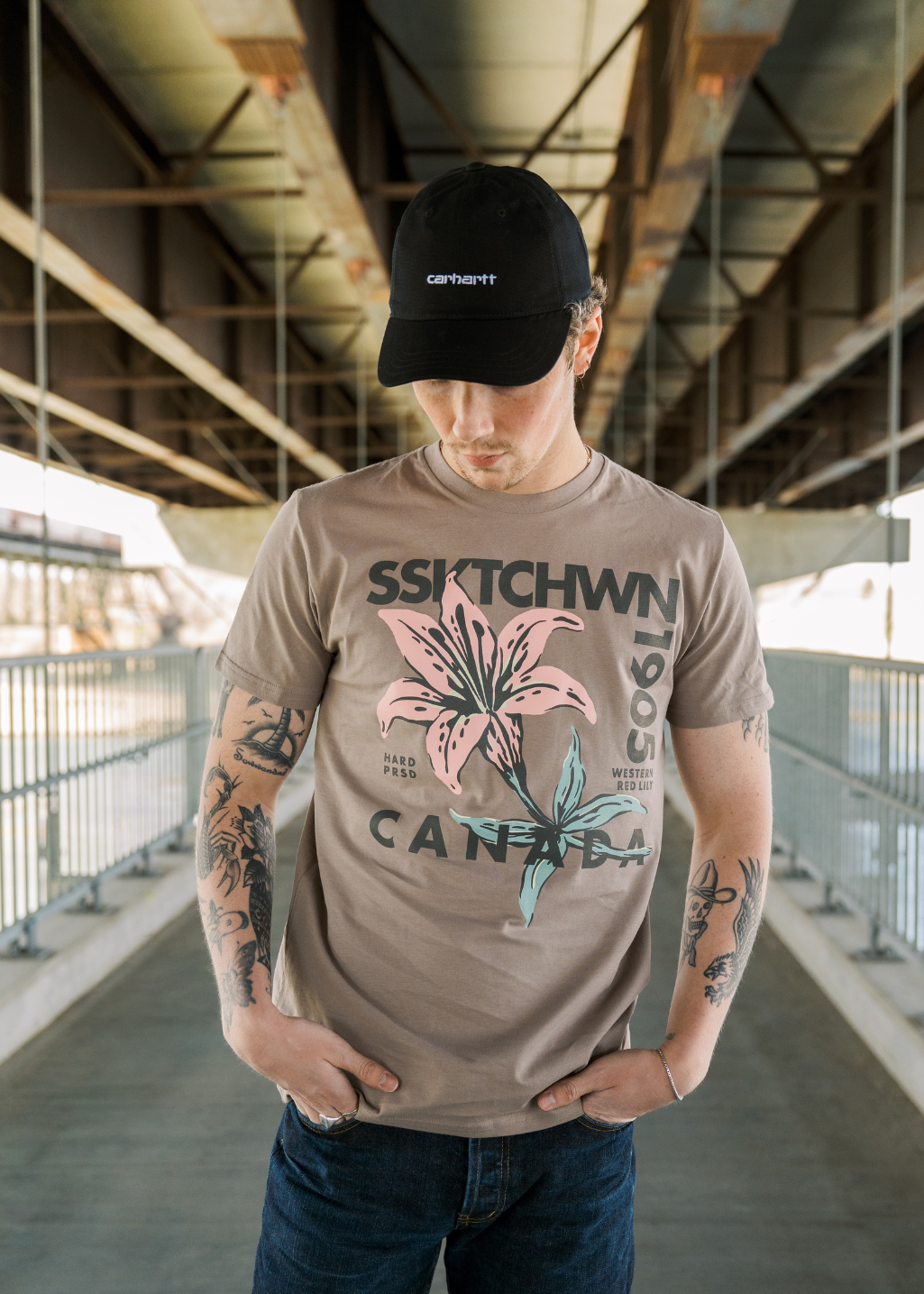 Faded Lily Tee | Clay | Unisex and Ladies