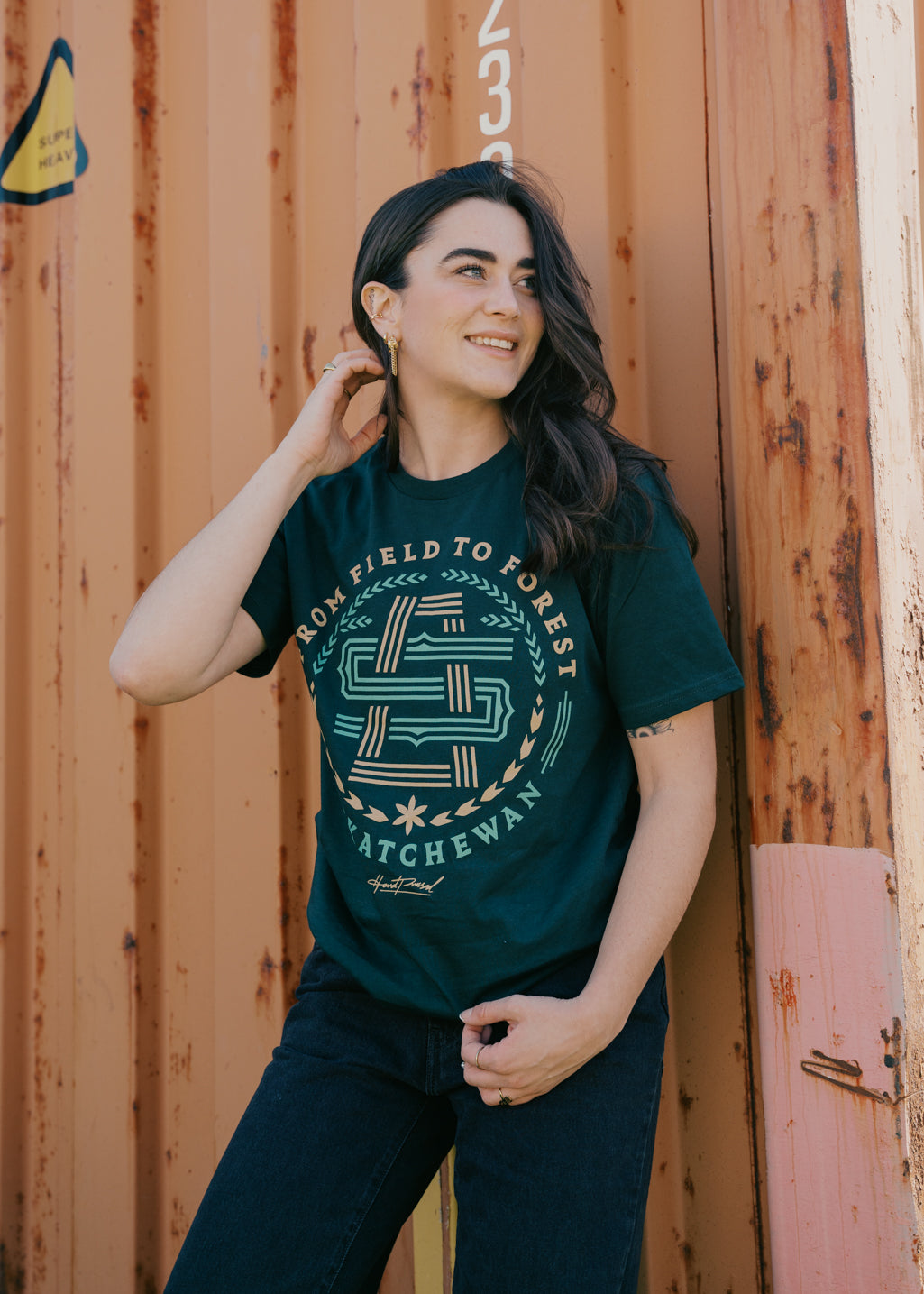 XS & S | Field to Forest Tee | Forest | Unisex