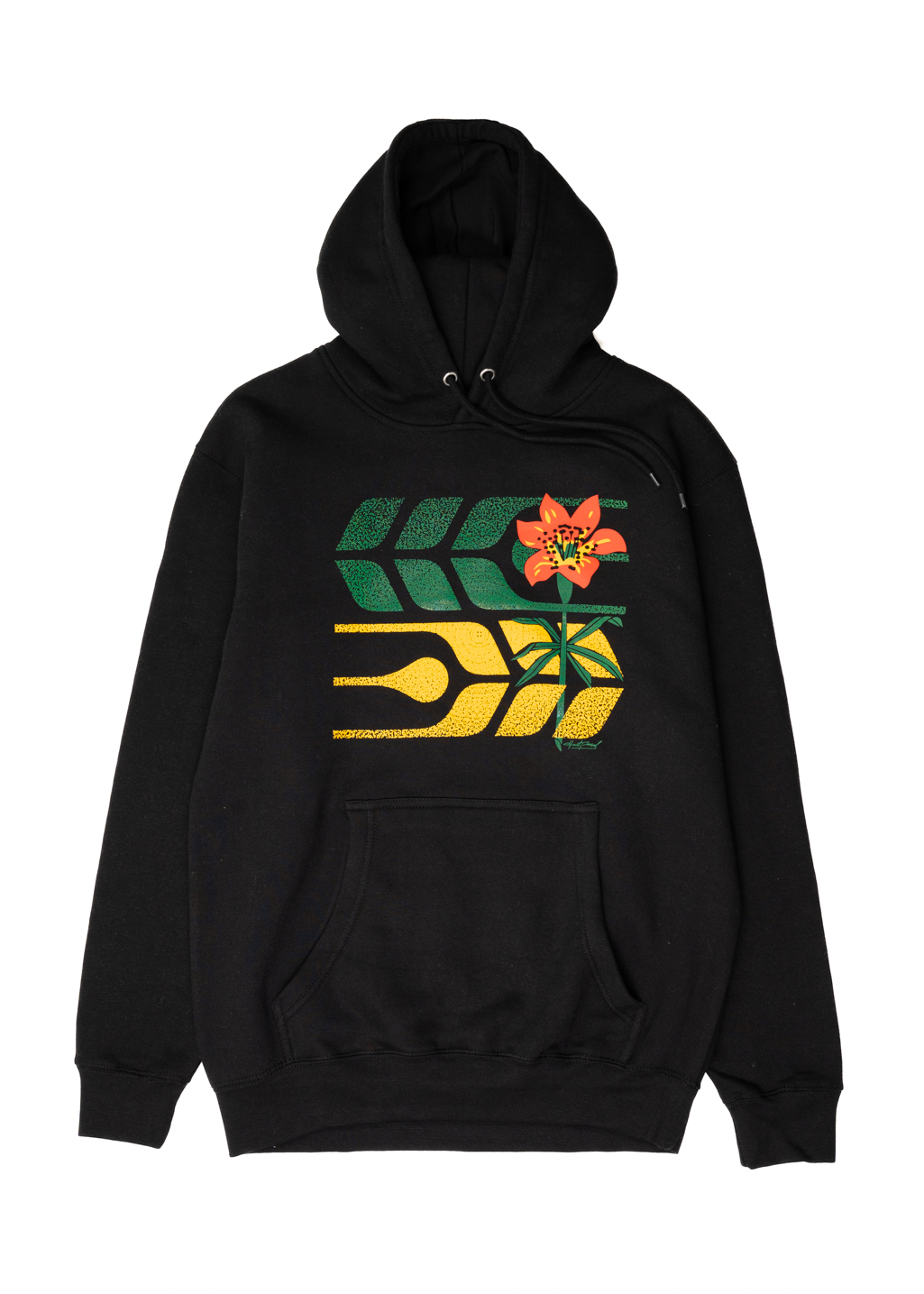 Floral Grain Sweater | Black | Unisex