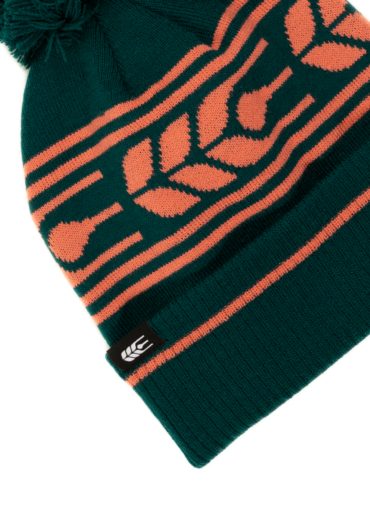 Grain Pom Toque | Spruce/Coral | Adult