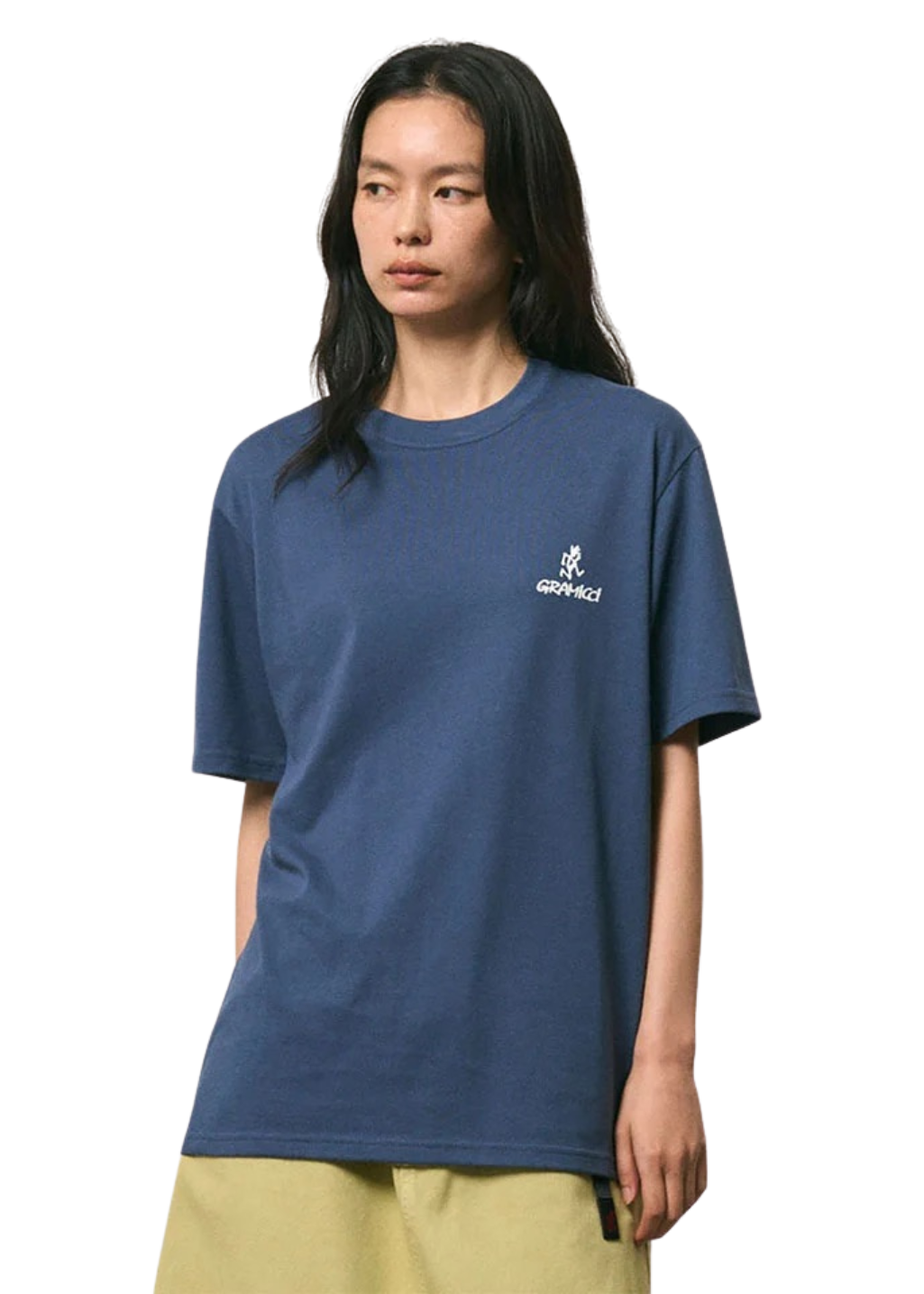 Gramicci - One Point Logo Tee - Dusky Blue