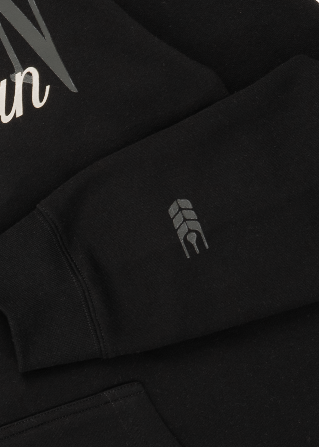 Say It Twice Zip-up Sweater | Black | Unisex - Hardpressed Print Studio Inc.