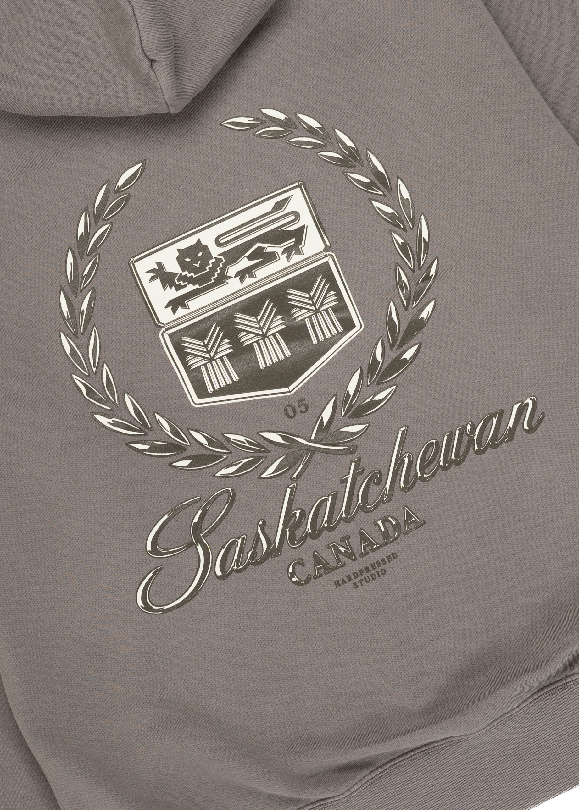 Premier Wreath Sweater | Vintage Grey | Ladies - Hardpressed Print Studio Inc.