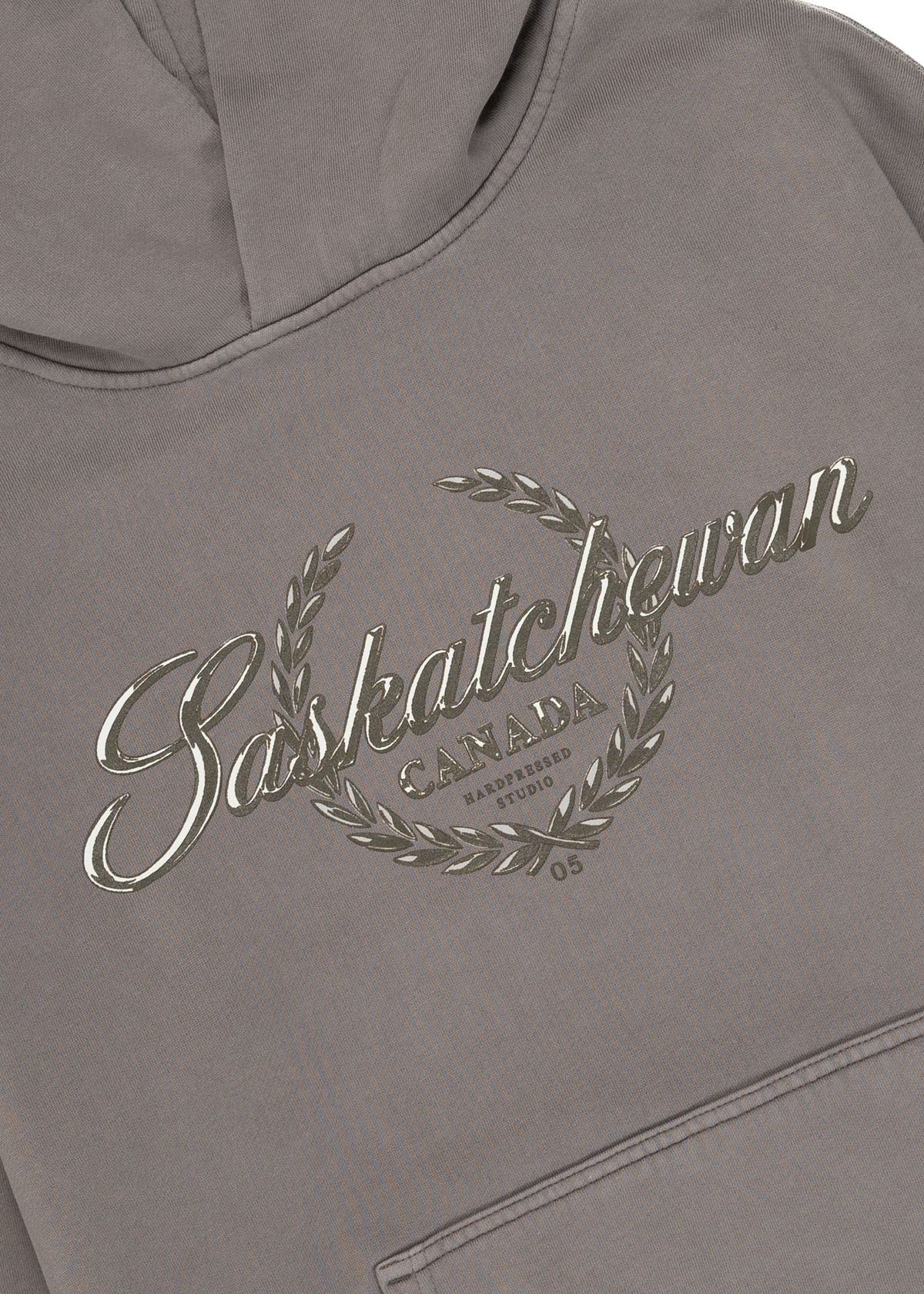 Premier Wreath Sweater | Vintage Grey | Ladies - Hardpressed Print Studio Inc.