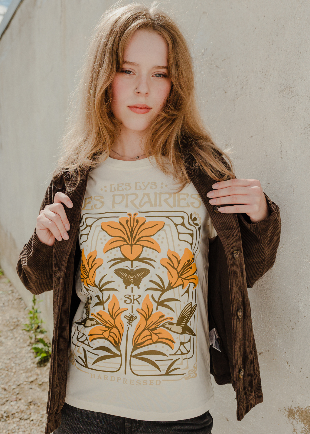 Nouveau Lily Tee | Natural | Ladies