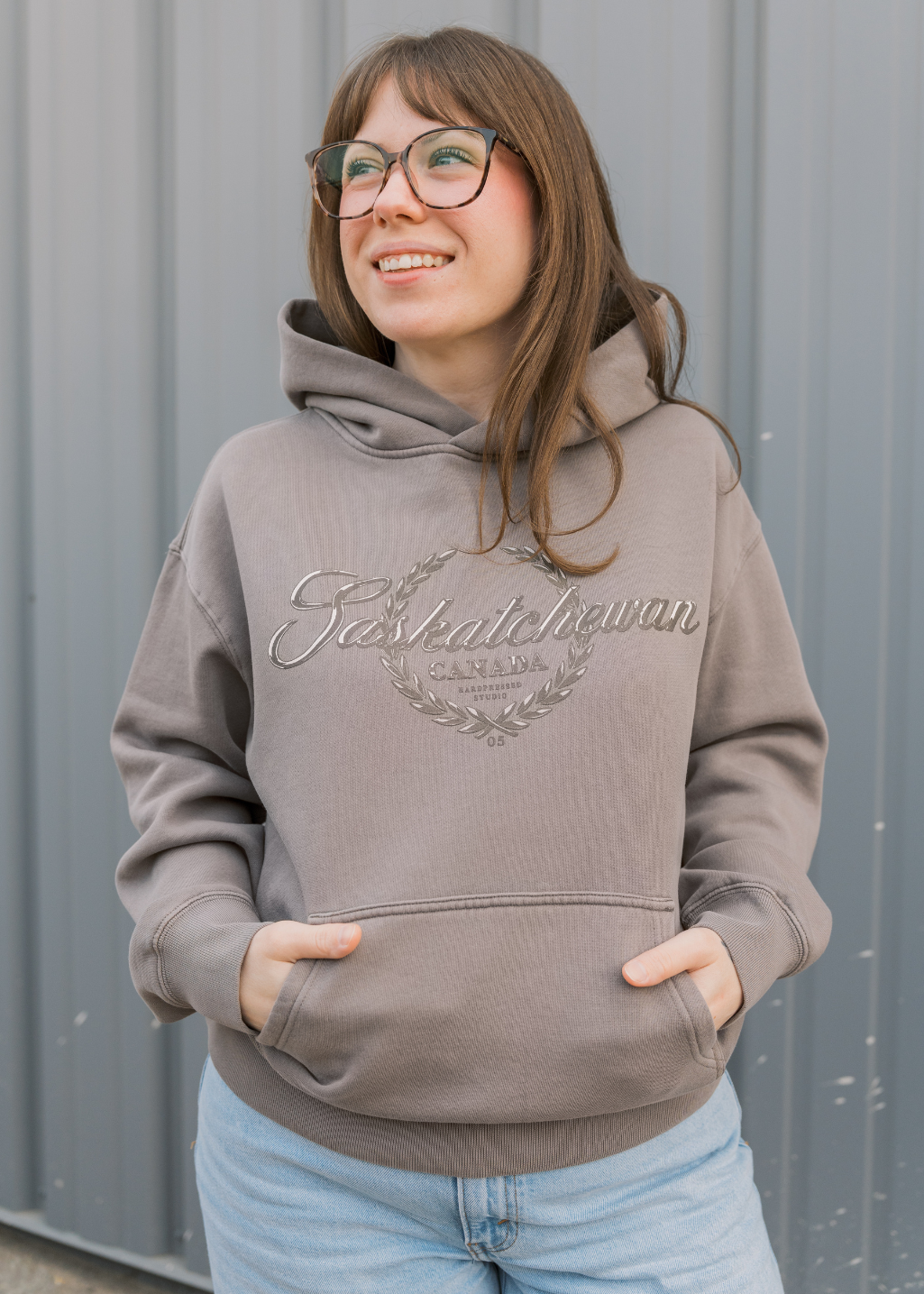 Premier Wreath Sweater | Vintage Grey | Ladies