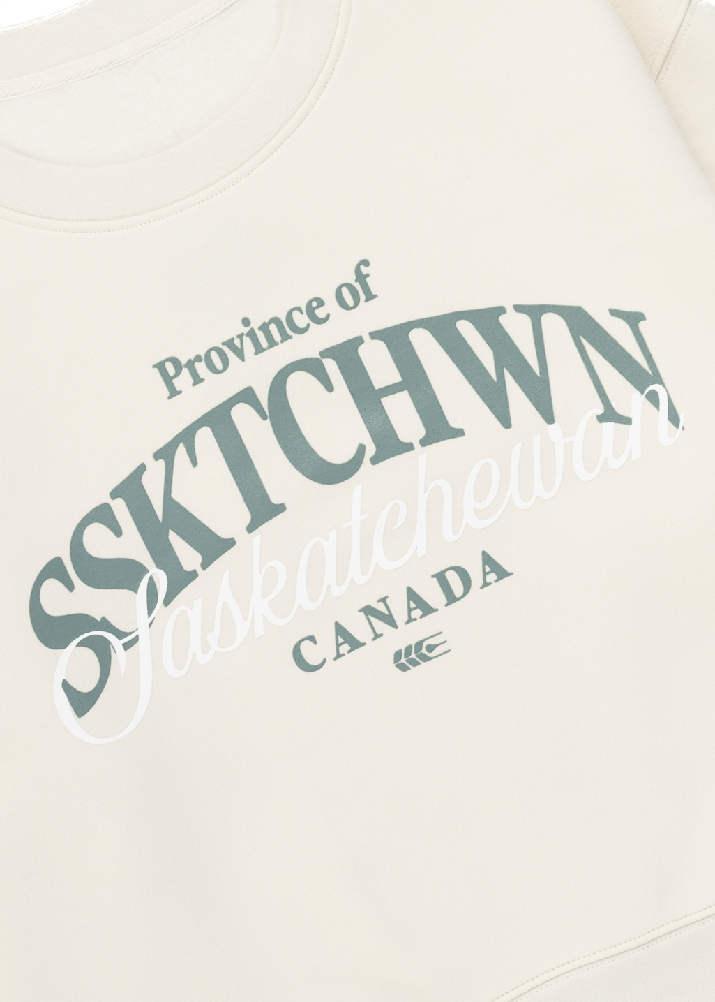 Say It Twice Crewneck | Birch | Ladies - Hardpressed Print Studio Inc.