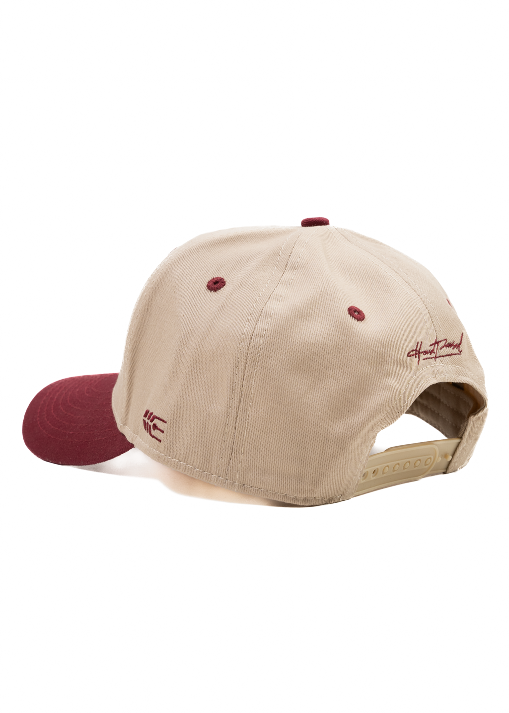 Civic Emblem Snapback | Sand/Maroon