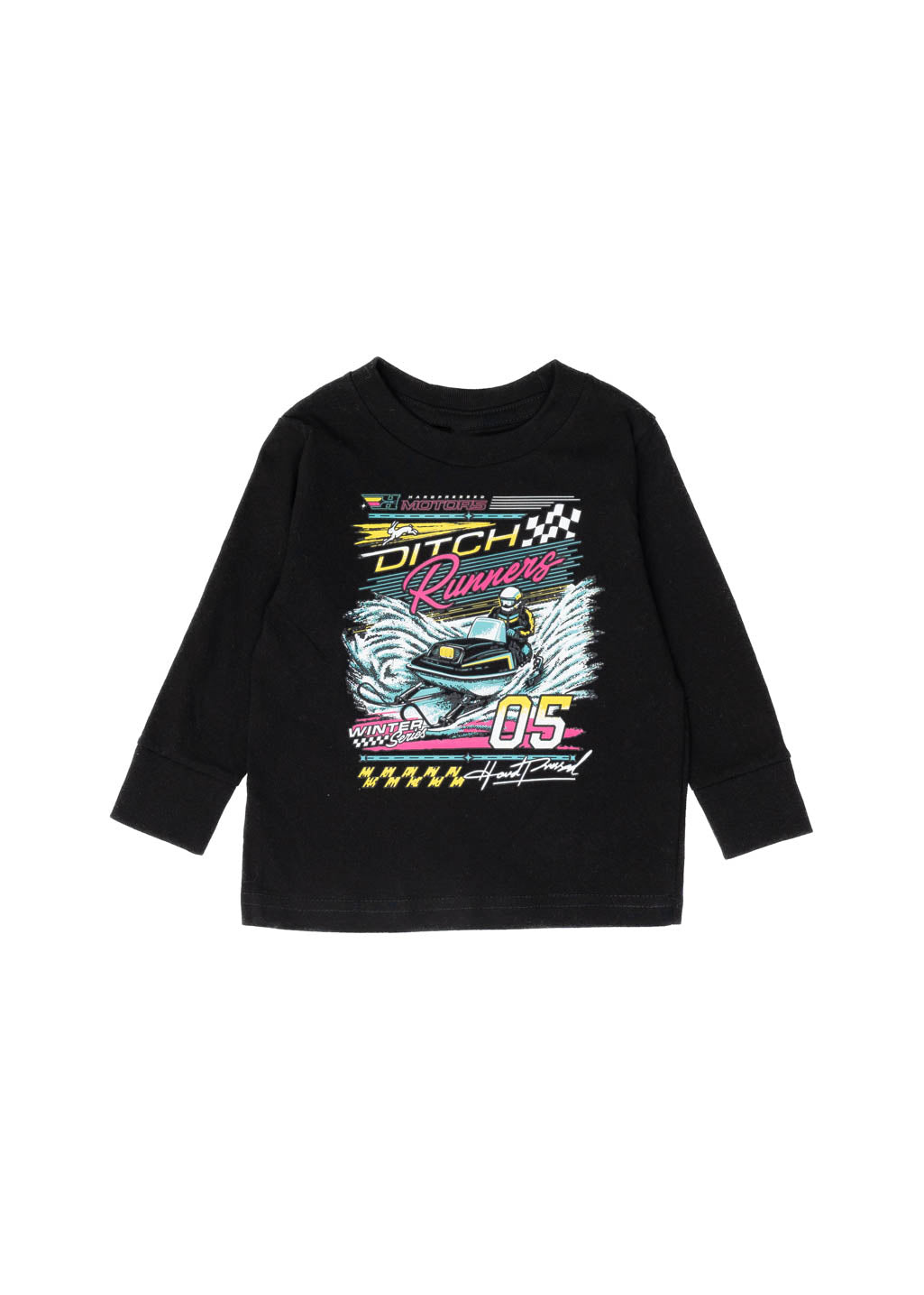 Size 4, 6 & Youth M-XL | Ditch Runners Long Sleeve | Black | Kids