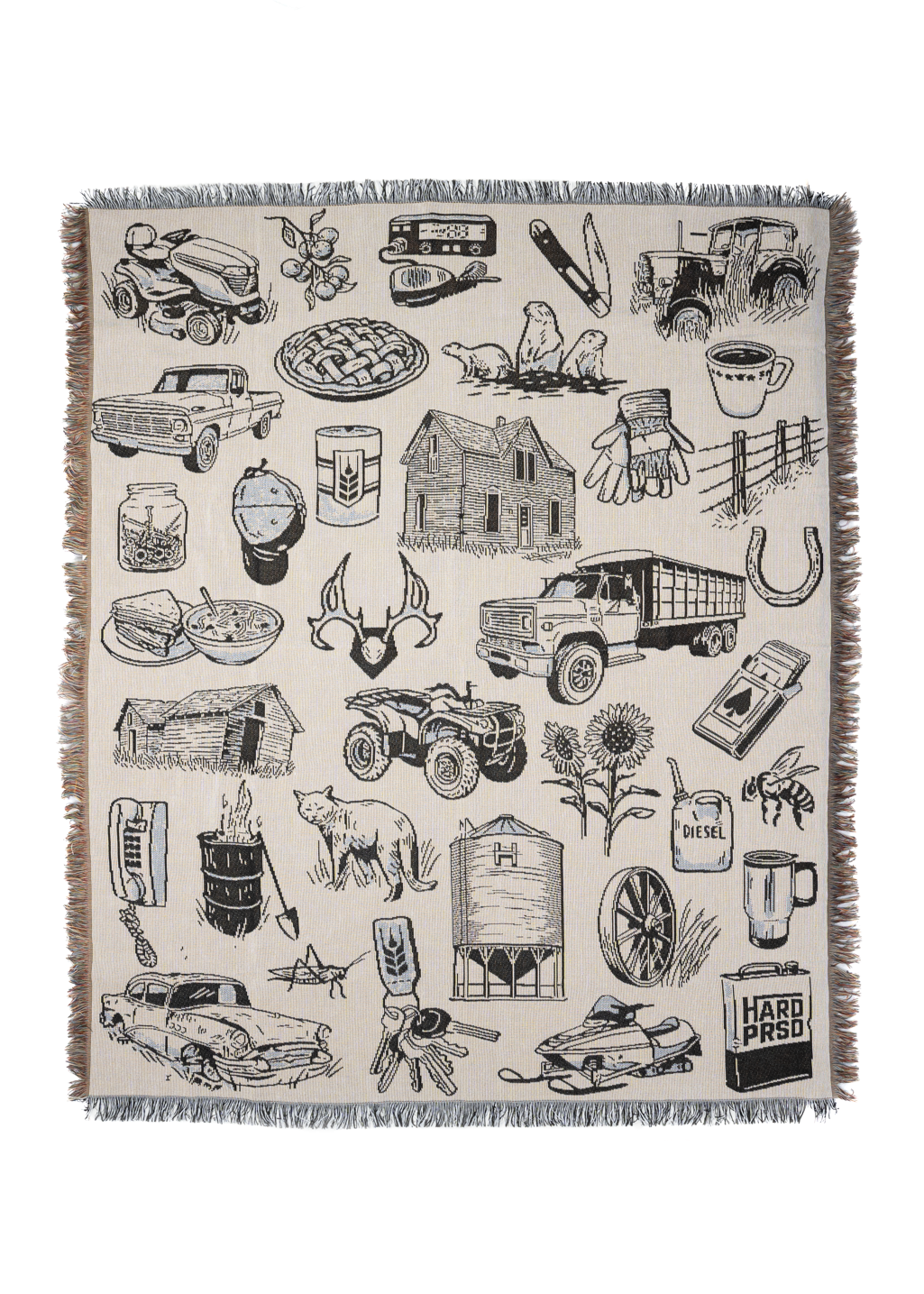 Field Tested Throw Blanket - Hardpressed Print Studio Inc.