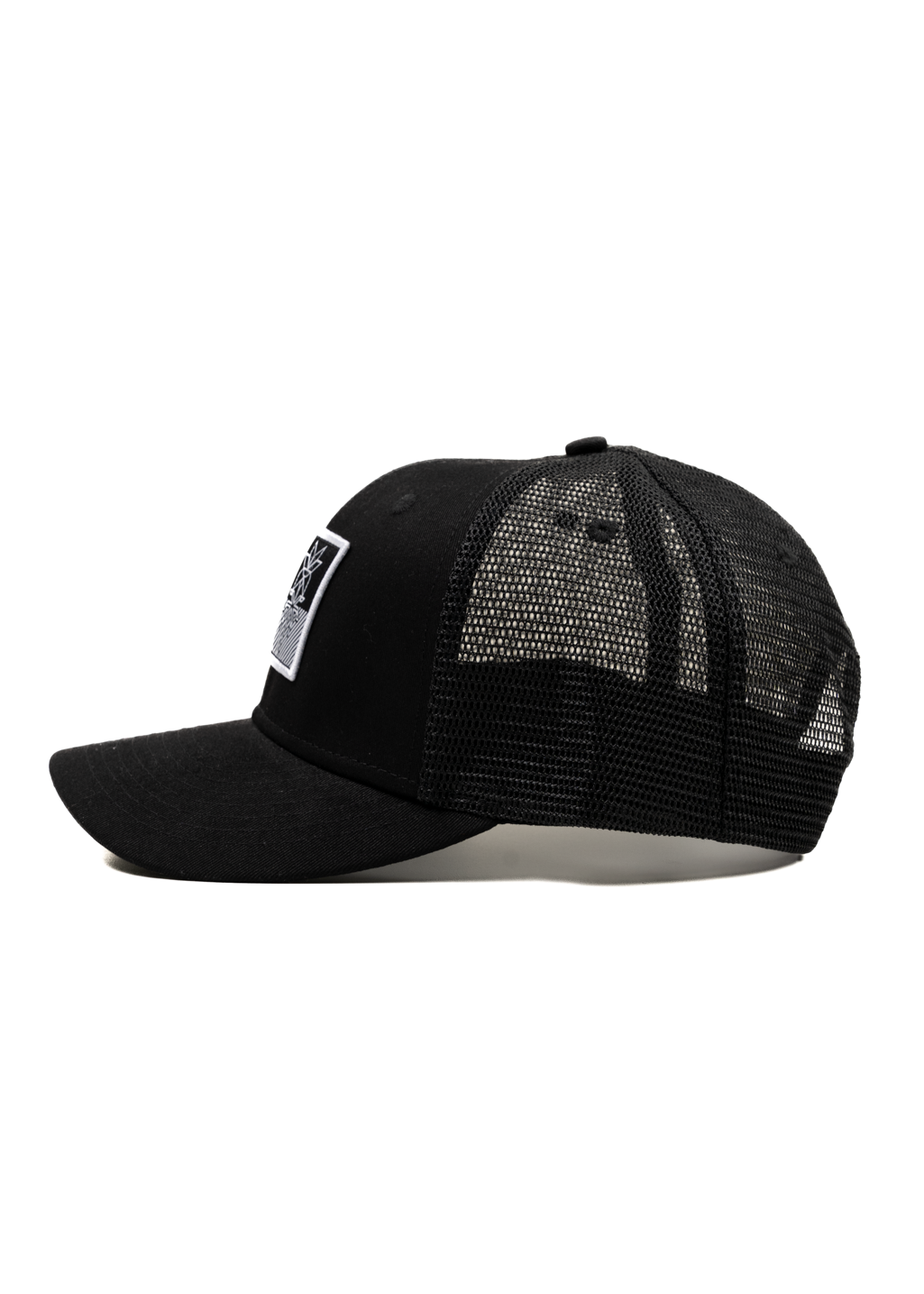 Flag Mesh Snapback | Black