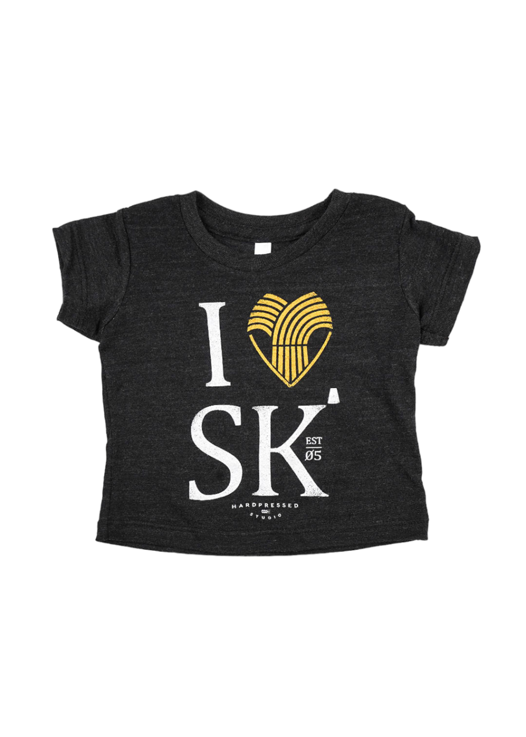 Size 12 | I Heart SK Tee | Tri-Black | Kids - Hardpressed Print Studio Inc.