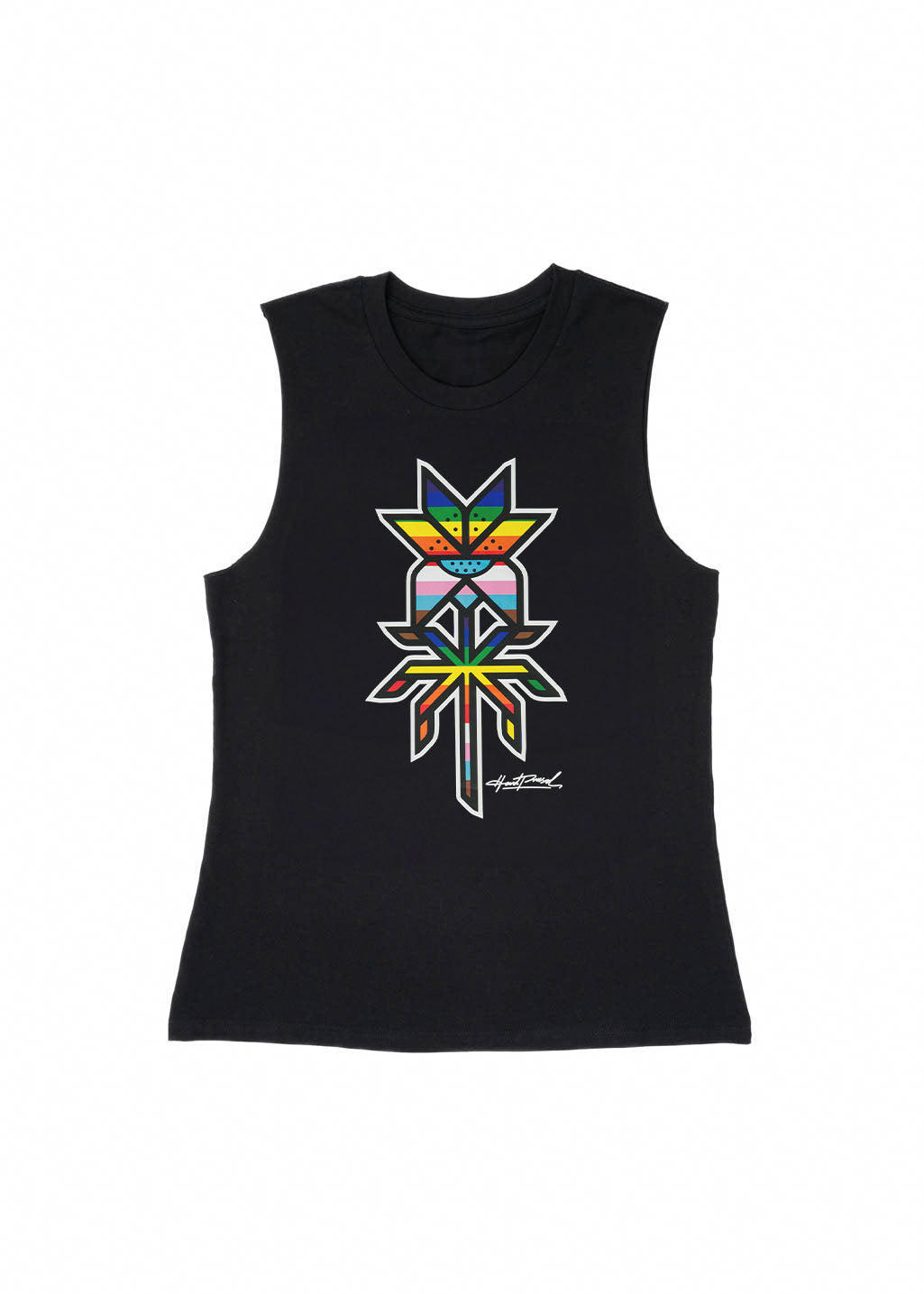 Pride Lily Tank | Black | Ladies