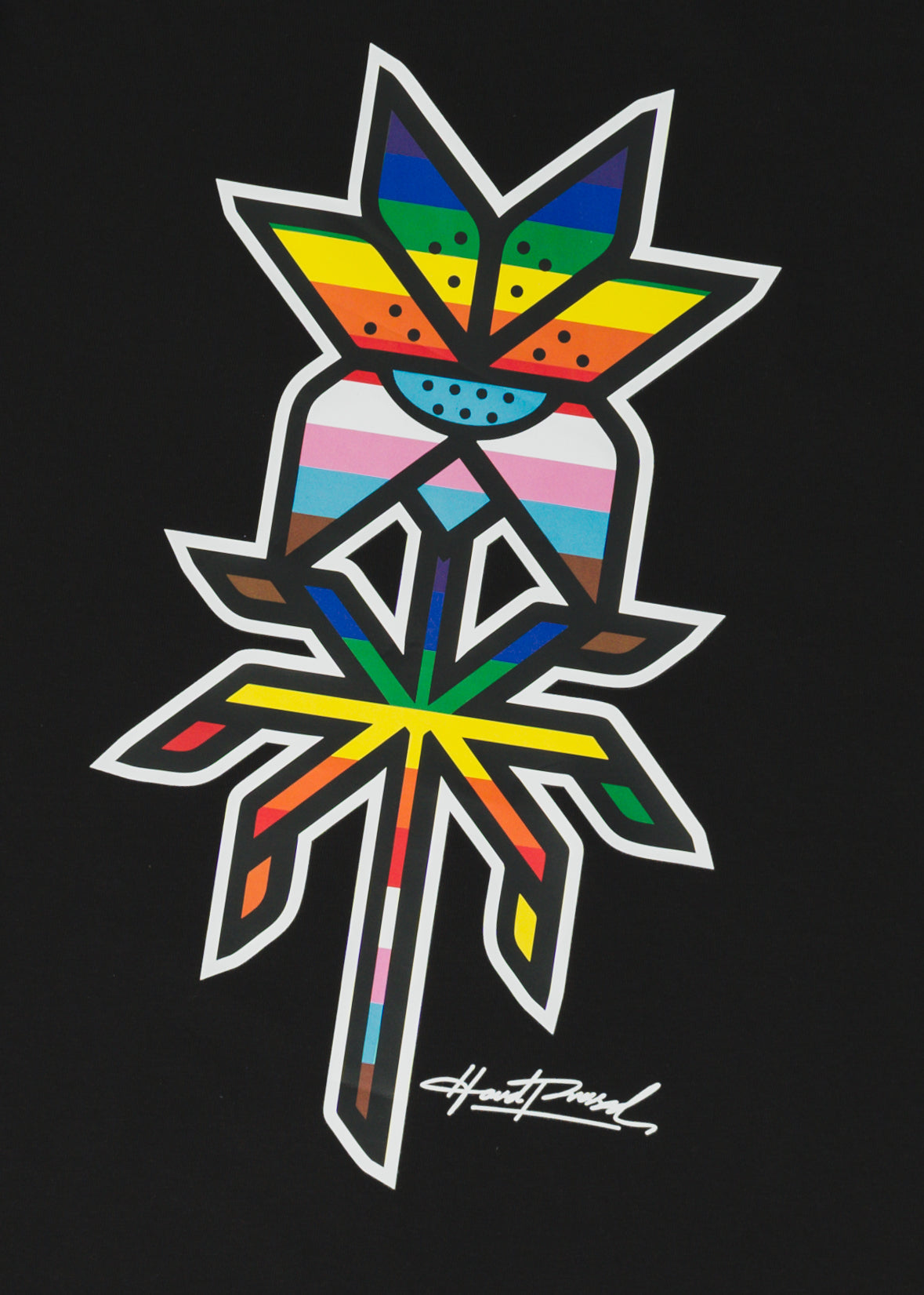 Pride Lily Tee | Black | Unisex and Ladies - Hardpressed Print Studio Inc.