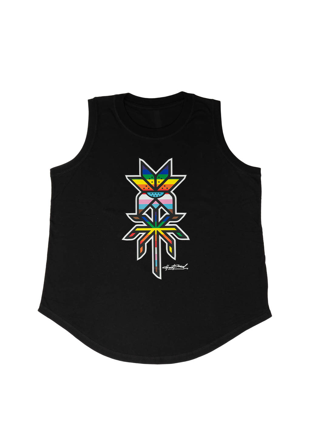 Pride Lily Plus Size Tank | Black | Ladies - Hardpressed Print Studio Inc.